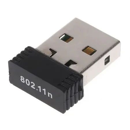 802.11N 950M Wireless-N Mini WiFi USB Adapter 2.4GHz USB 2.0 Black and Silver Nano Design