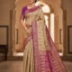 Ethnic Motifs Zari Art Silk Baluchari Saree